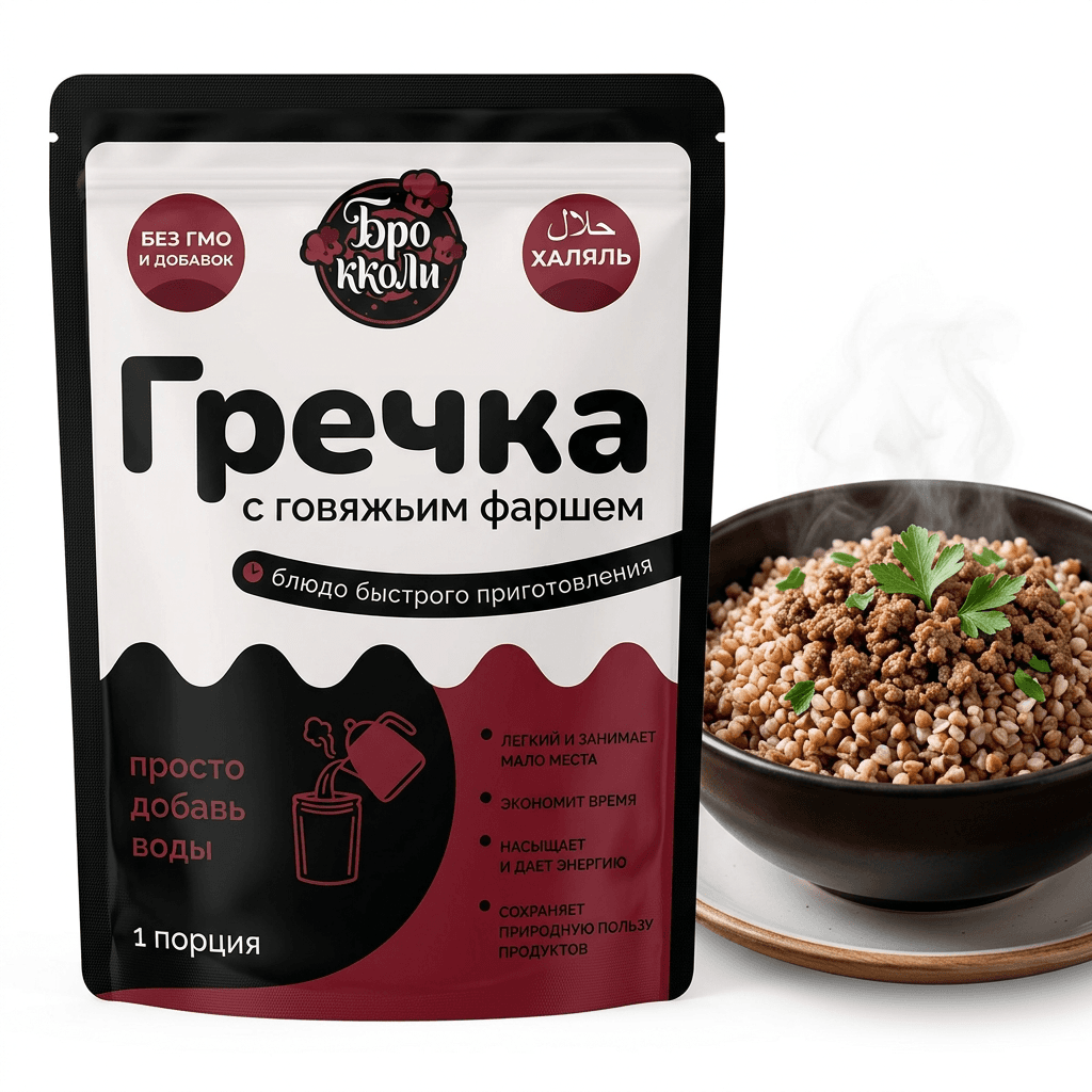 Гречка с говяжьим фаршем