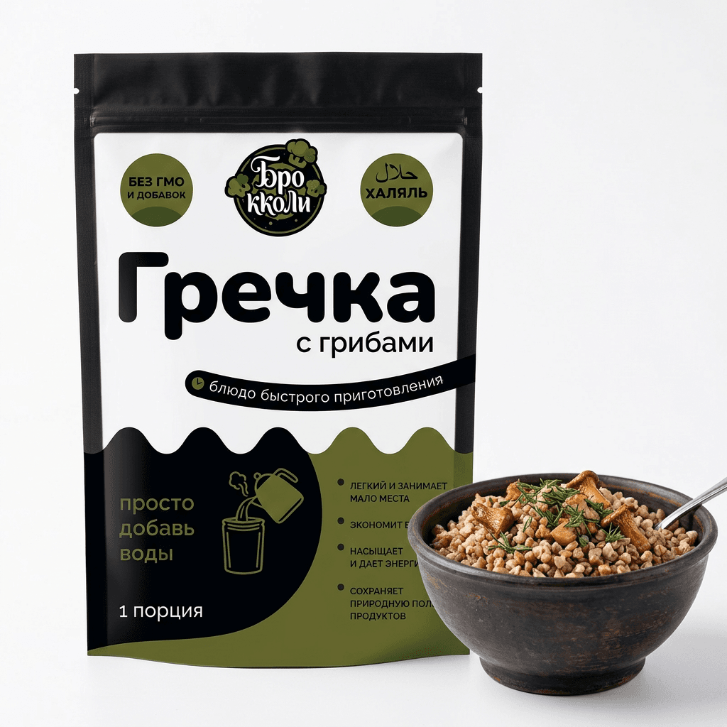 Гречка с грибами