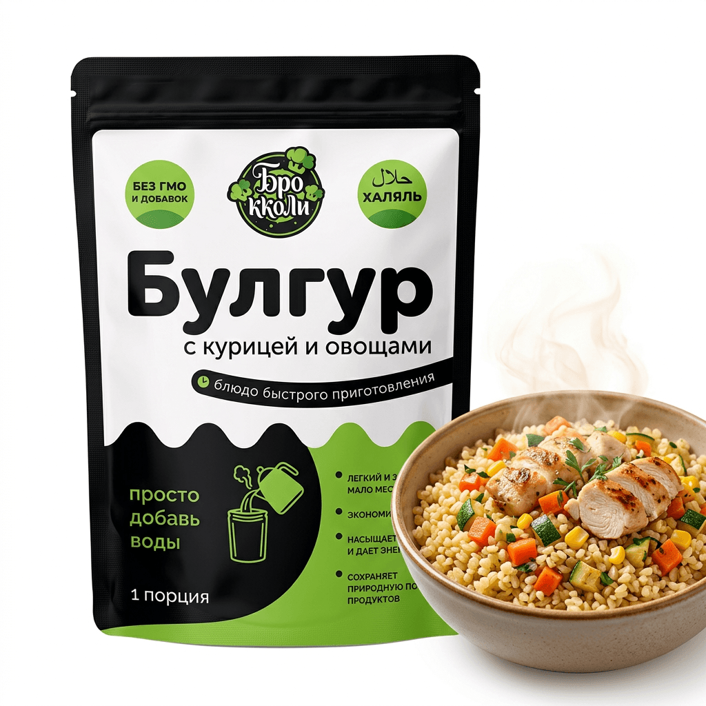 Булгур с курицей и овощами