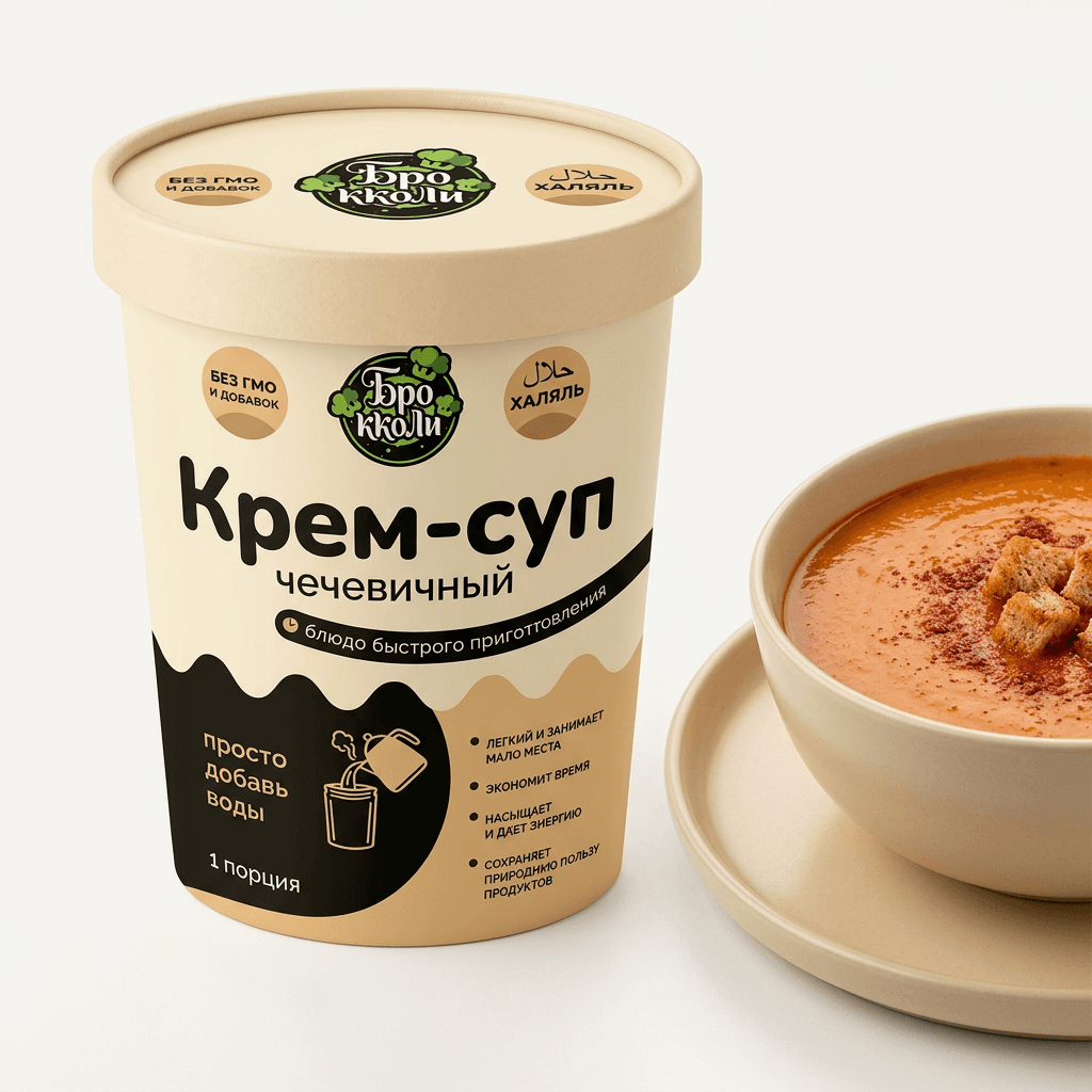 Крем-суп чечевичный