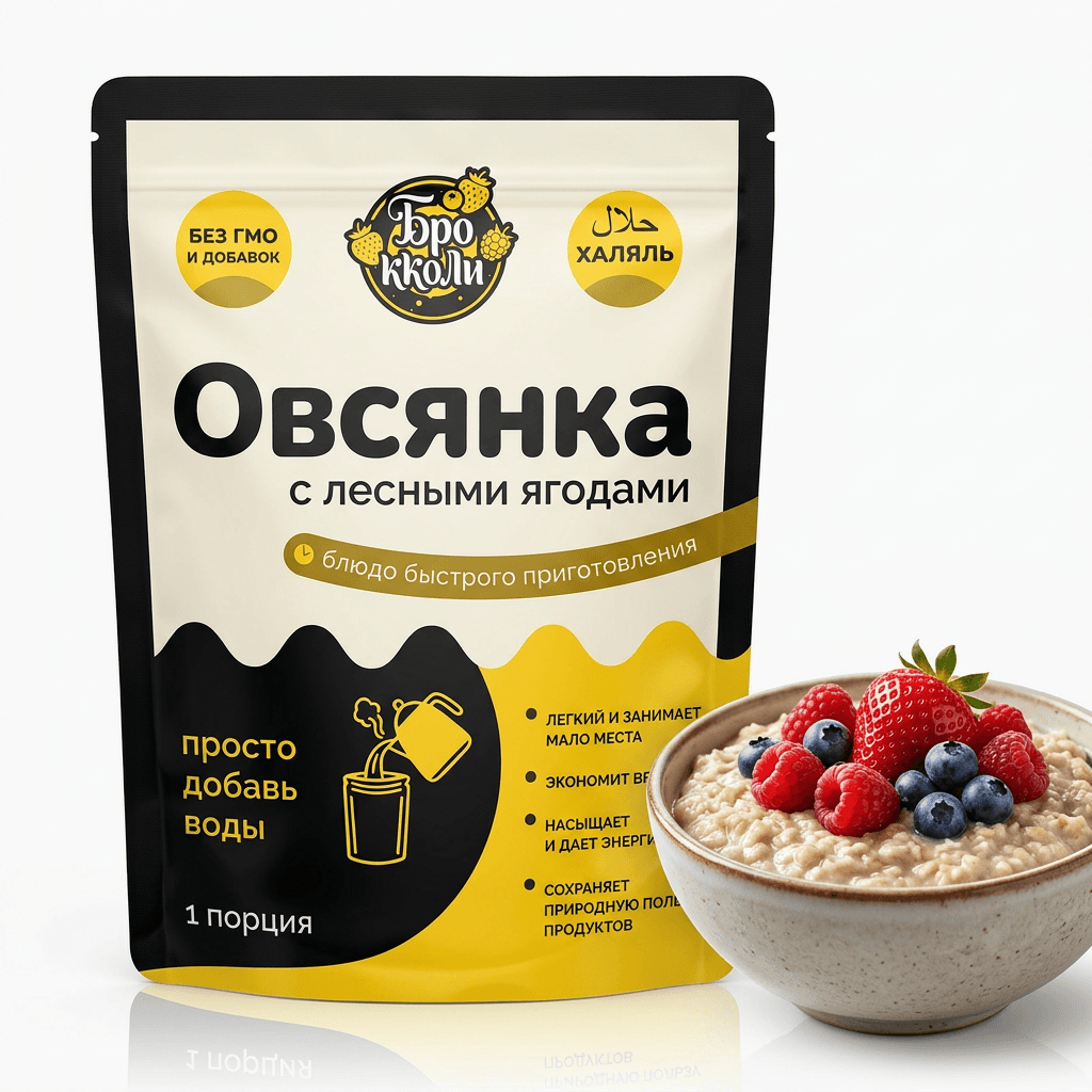 Овсянка с лесными ягодами